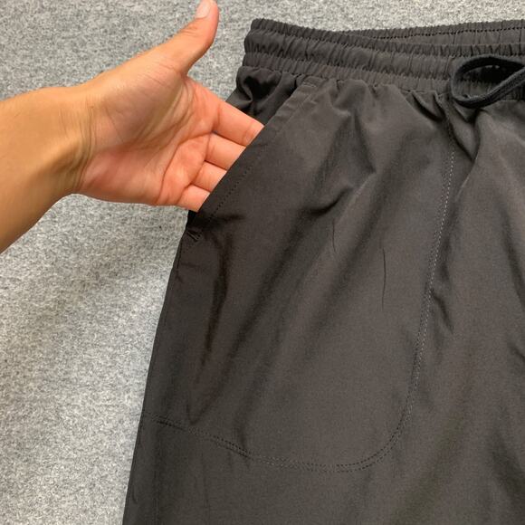 Max Studio Pants Womens XL Extra Large Black Elastic Waist Drawstring Mid Rise - Picture 3 of 12